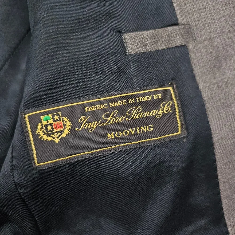 J Lindeberg Sport Coat Mens 46R Loro Piana Wool 2 Button Blazer Hopper Soft